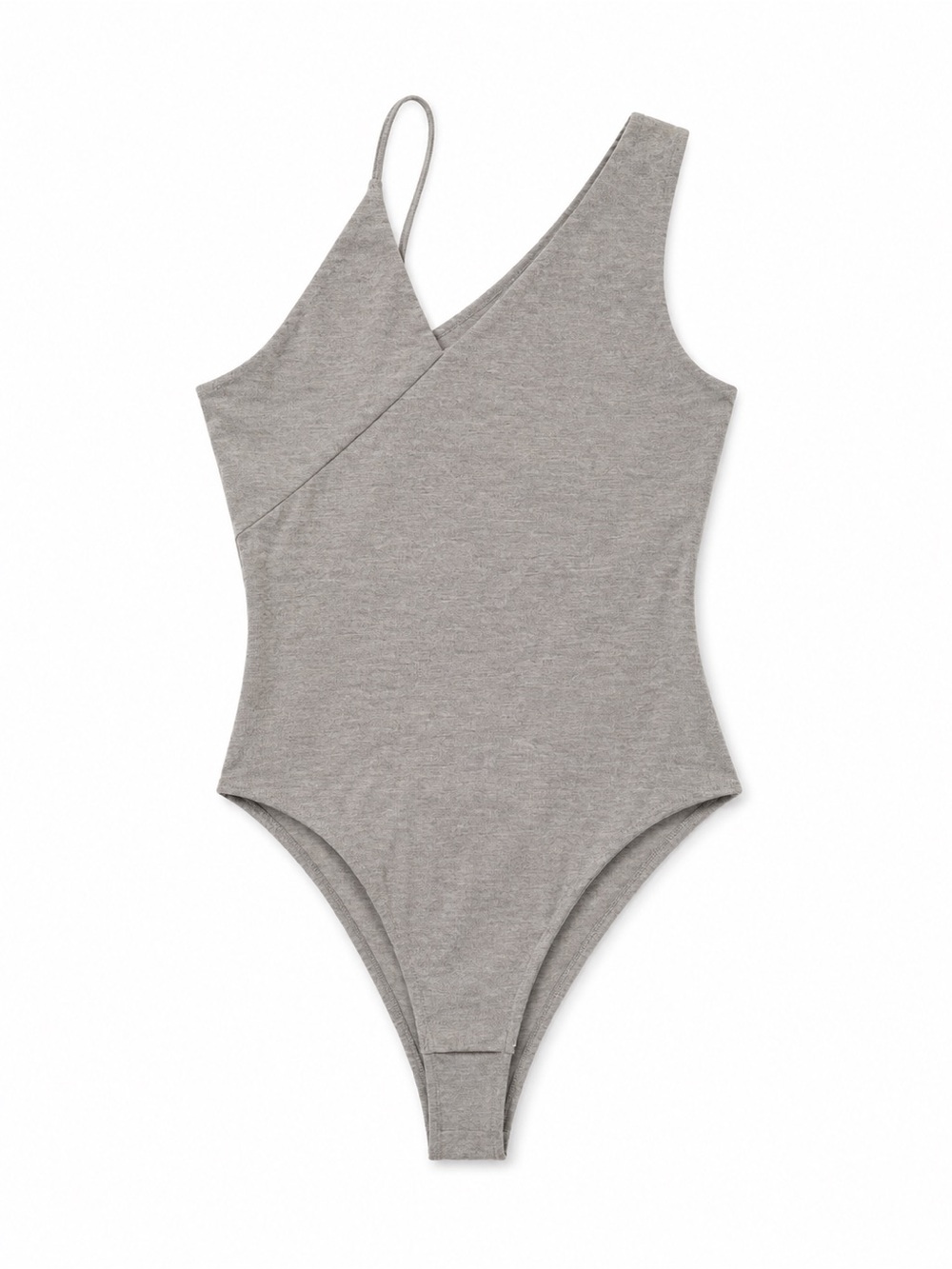fab'rik Taupe One-Shoulder Bodysuit